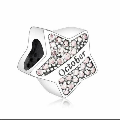 Star Birthstone Charm