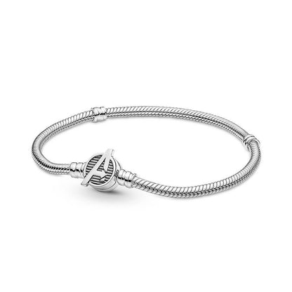 The Avengers Logo Clasp Snake Chain Bracelet