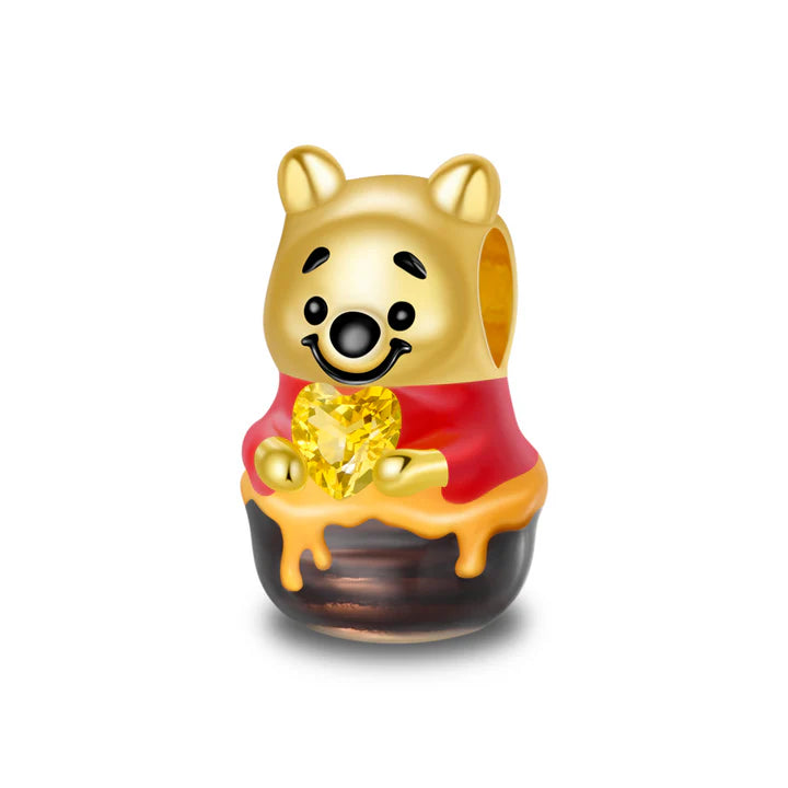 Pooh In Honey Pot Bead Charm