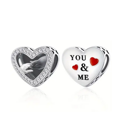 You & Me Heart Charm