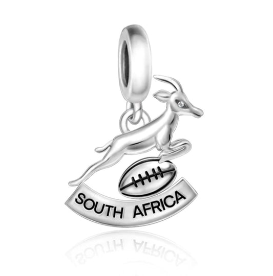 Springbok Rugby Dangle Charm