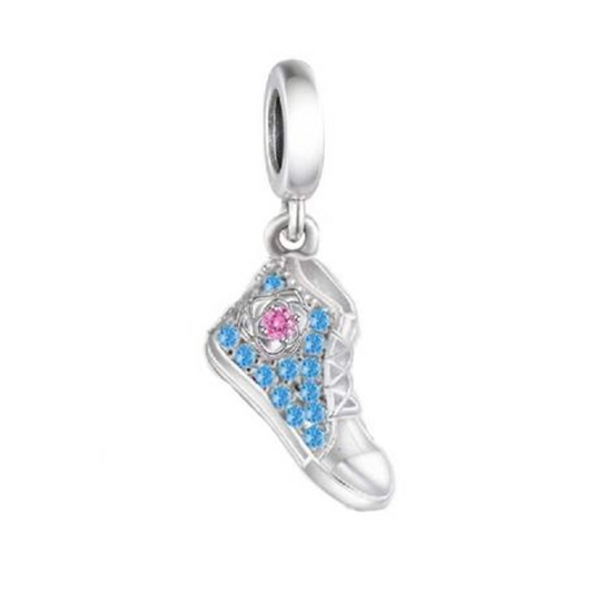 Sneaker Shoe Dangle Charm - Blue