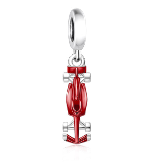 Race Car Dangle Charm - F1 Red