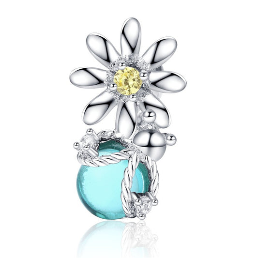 Fireflies & Daisy Charm