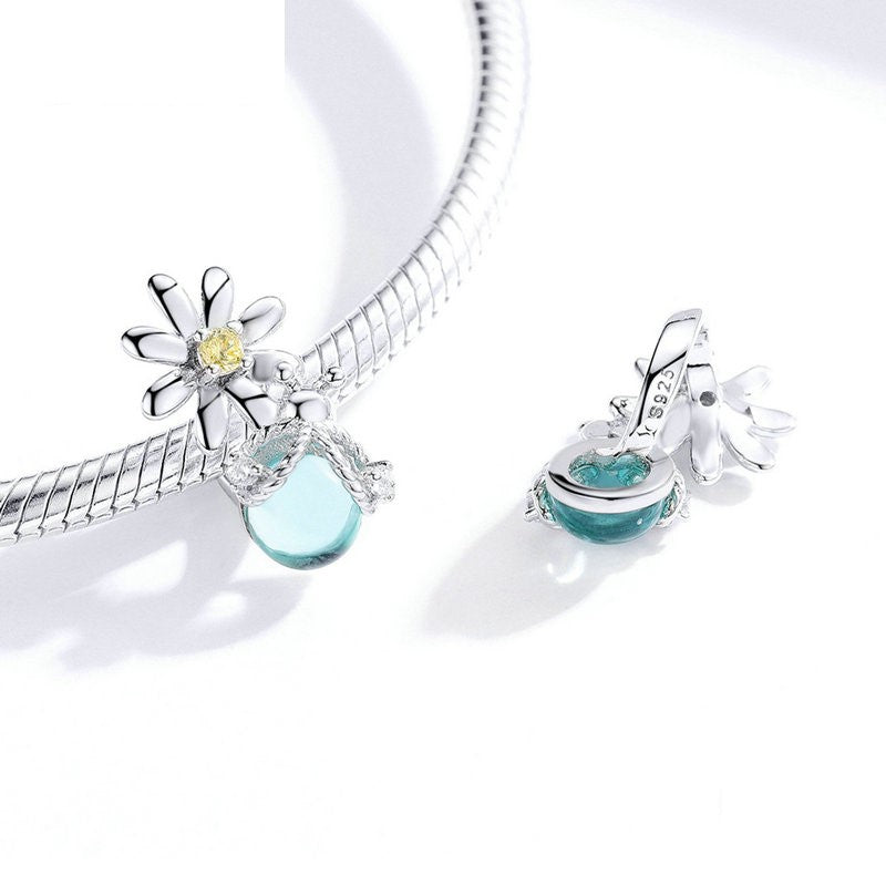 Fireflies & Daisy Charm