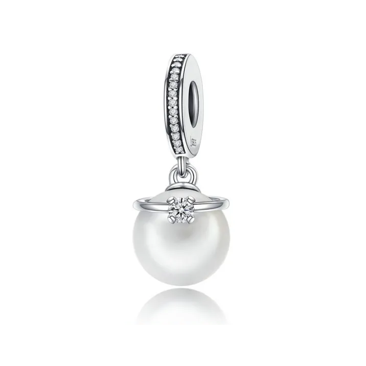 Elegant Pearl Dangle Charm