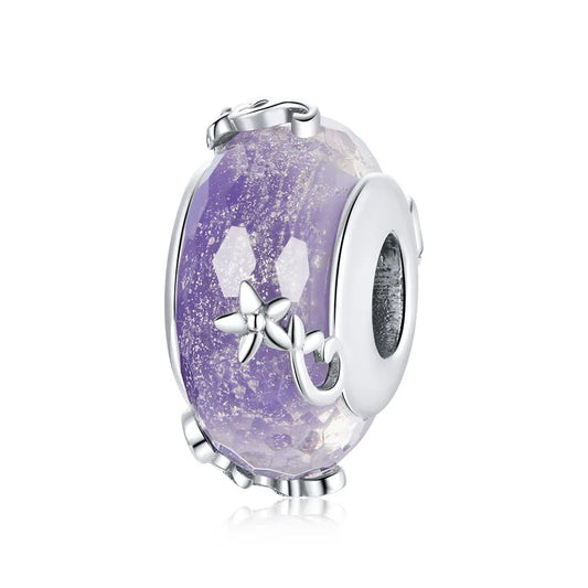 Flower Faceted Murano Charm