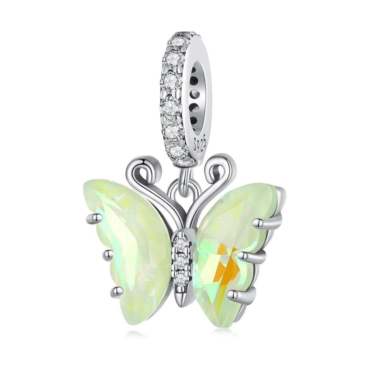 Fantasy Butterfly Dangle Charm - Green