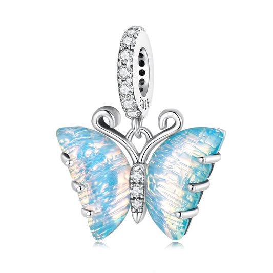 Fantasy Butterfly Dangle Charm - Blue