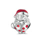 Teacup Christmas Dog Charm