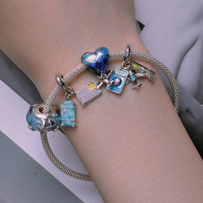 World Balloon & Plane Dangle Charm