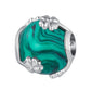 Four Leaf Clover Malachite Charm