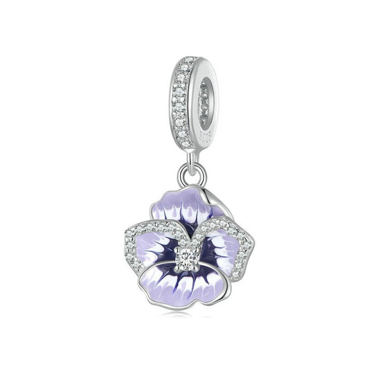 Pansy Dangle Charm