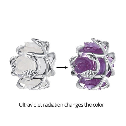 UV Color Changing Rose Charm