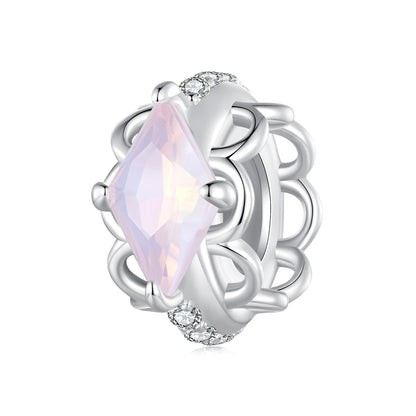 Pink Lace Stopper Charm
