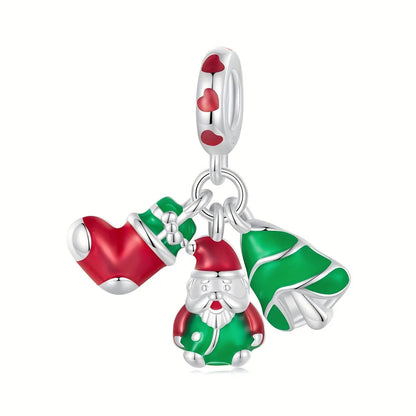 Christmas Collection Triple Dangle Charm - Glow-in-the-dark