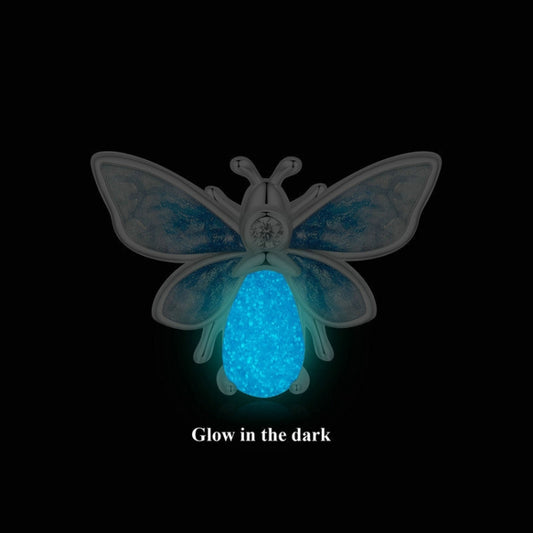 Blue Moth Stopper Charm - Glow-in-the-dark