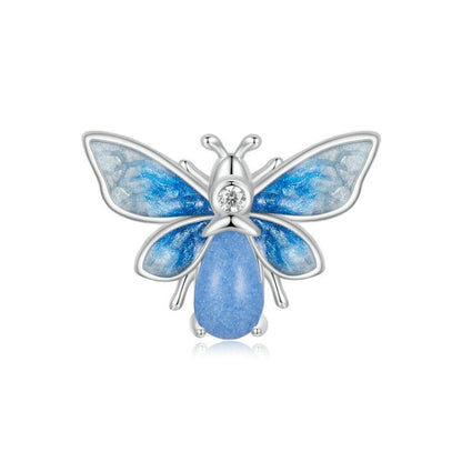 Blue Moth Stopper Charm - Glow-in-the-dark
