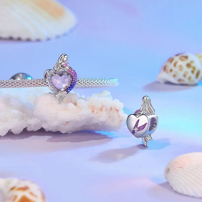 Mermaid Heart Charm