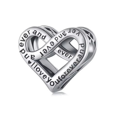 Forever Love Heart Charm