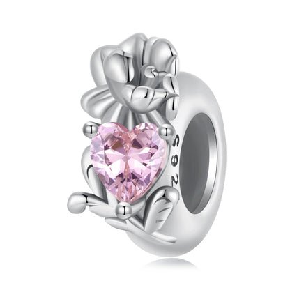 Flower Birthstone Charm Spacer