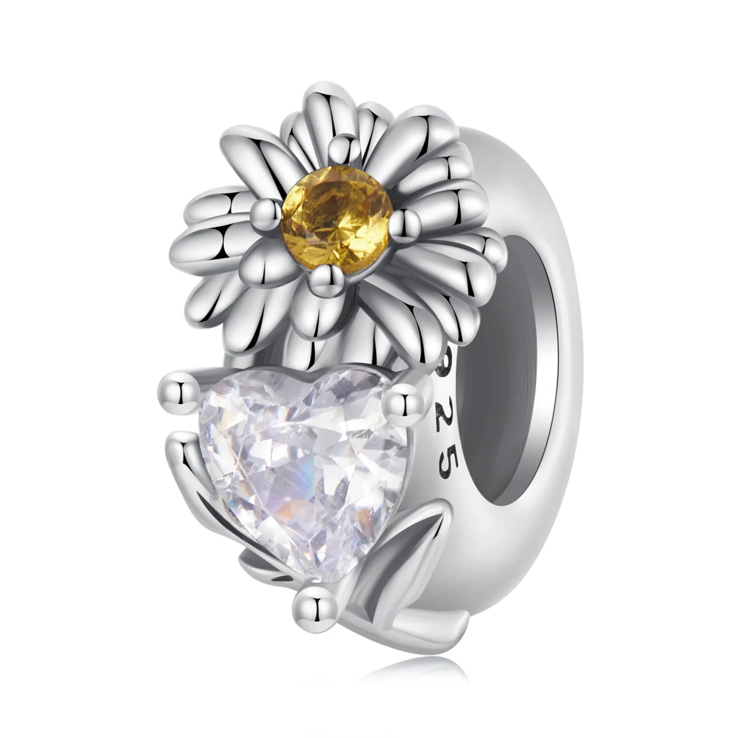 Flower Birthstone Charm Spacer