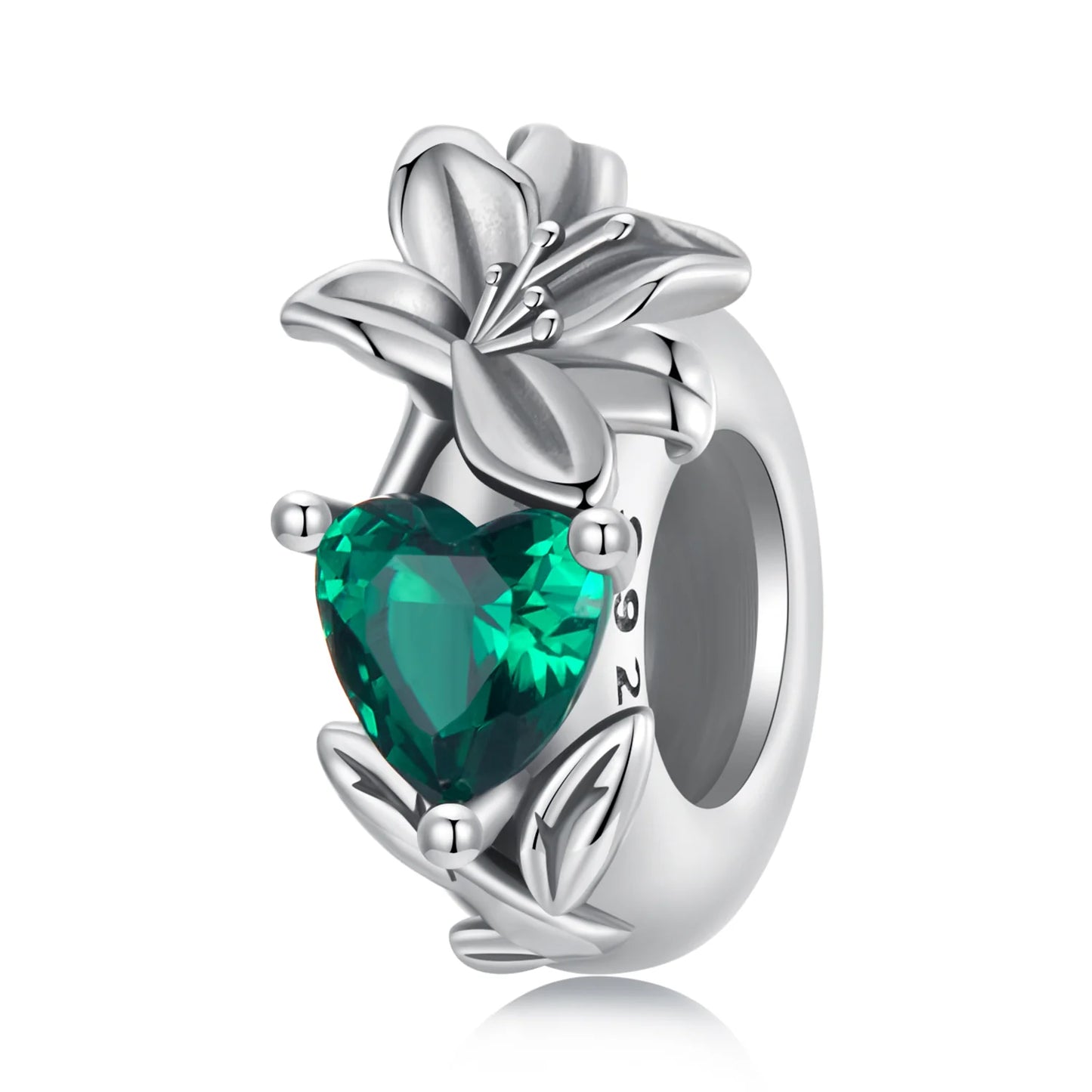Flower Birthstone Charm Spacer