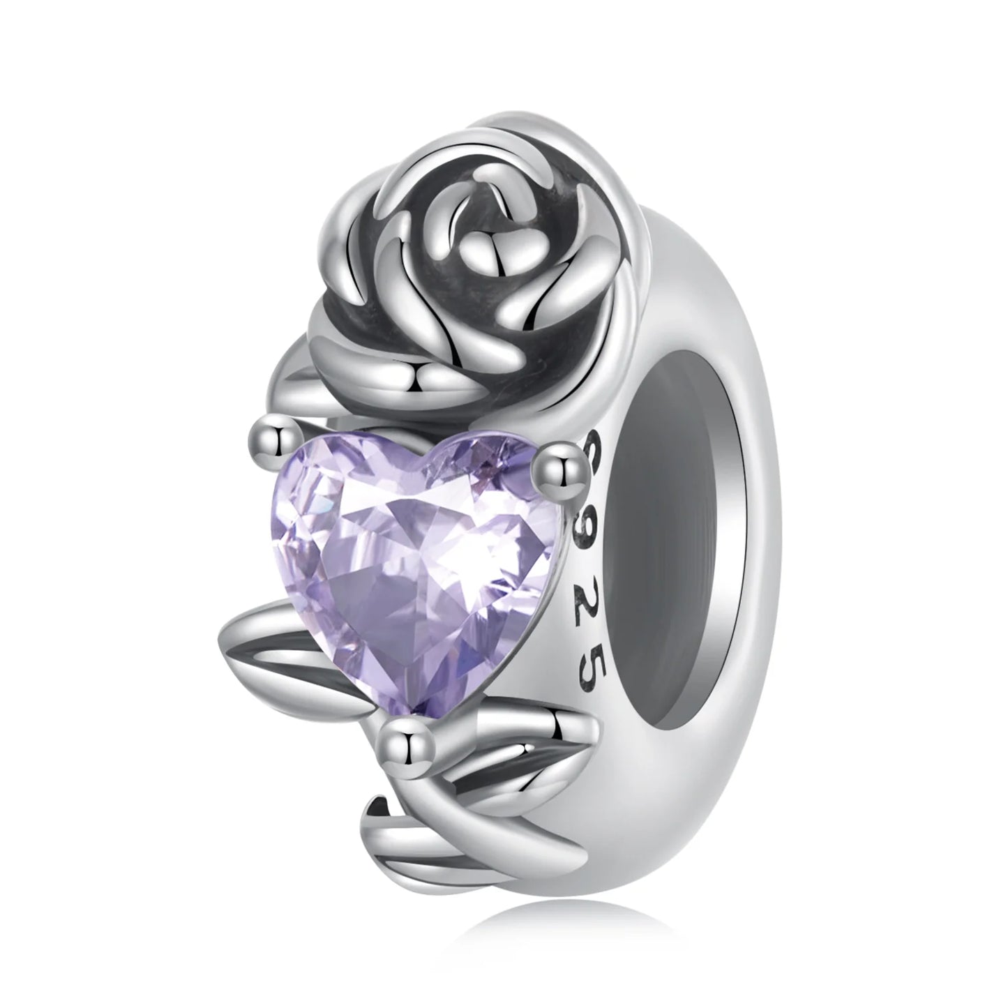 Flower Birthstone Charm Spacer
