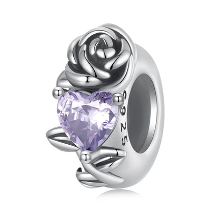 Flower Birthstone Charm Spacer