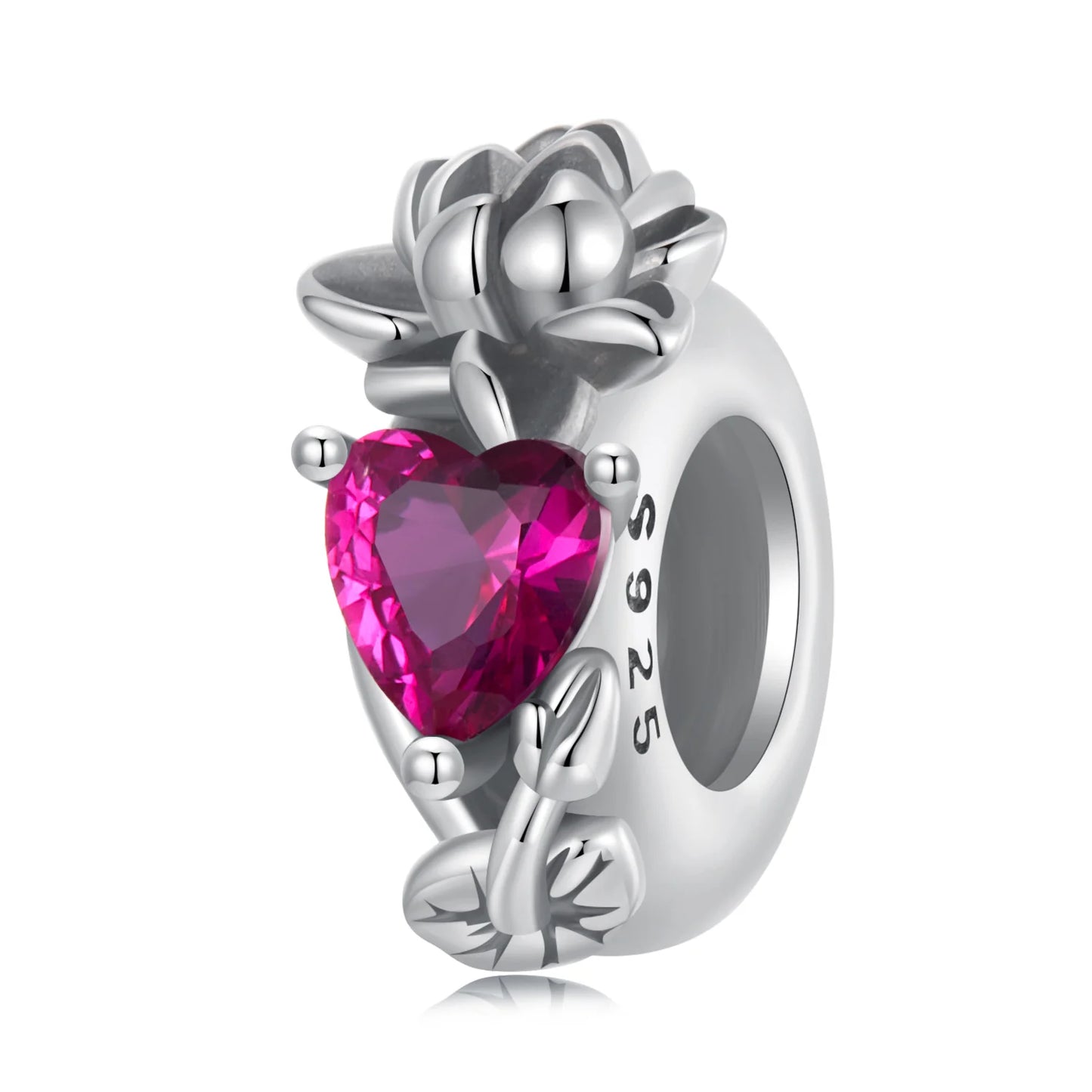 Flower Birthstone Charm Spacer