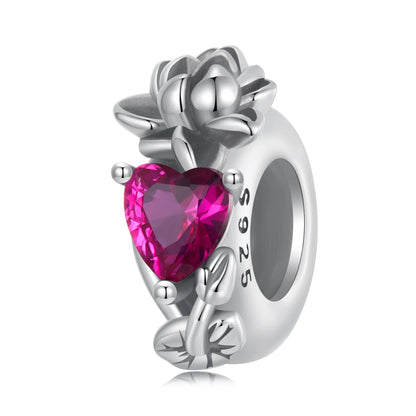 Flower Birthstone Charm Spacer