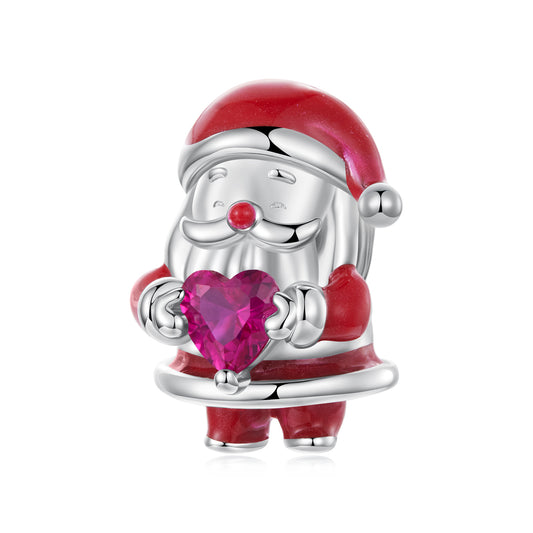 Santa Clause With Heart Charm