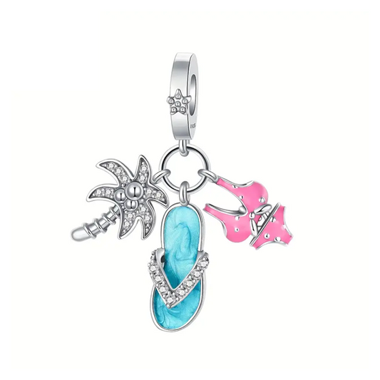 Vacation Triple Dangle Charm