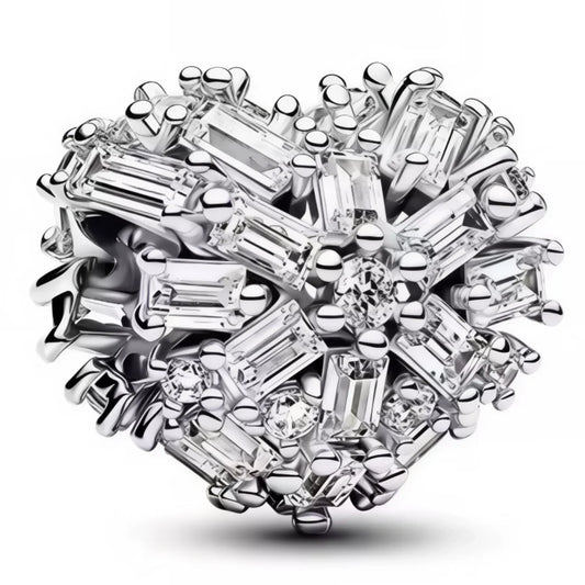 Sparkling Heart Charm