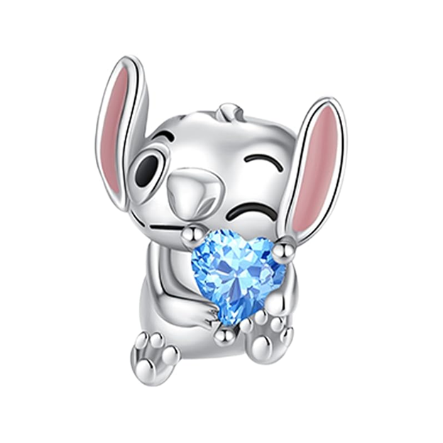 Lilo and Stitch, Stitch Embracing Heart Charm