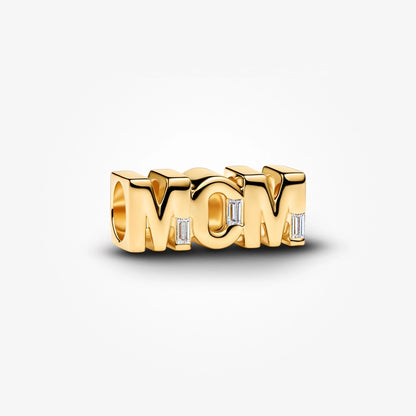 Reversible Mom Charm - Gold
