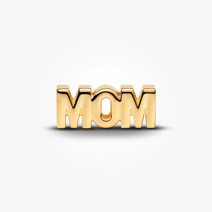 Reversible Mom Charm - Gold