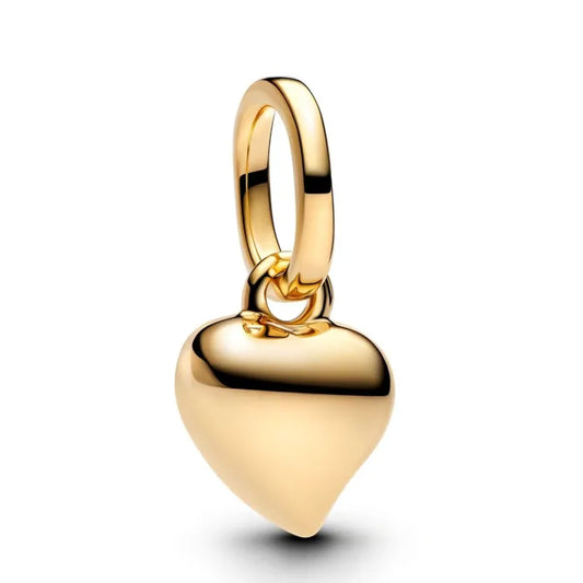 Heart Mini Dangle Charm - Gold