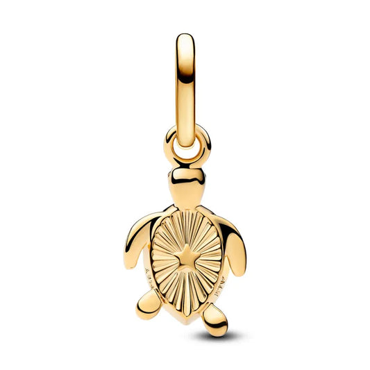 Turtle Mini Dangle Charm - Gold