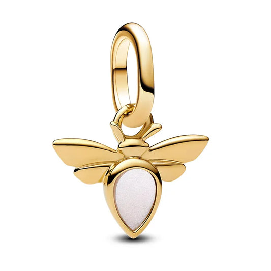 Bee Mini Dangle Charm - Gold