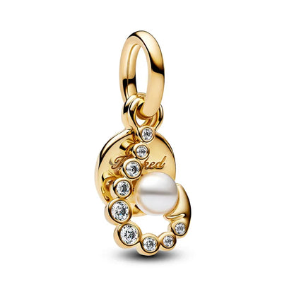 Hook Double Dangle Charm - Gold