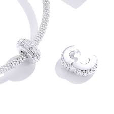 Textured Shining Clip Charm