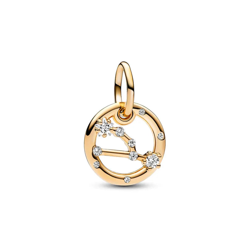Zodiac Dangle Charm - Gold