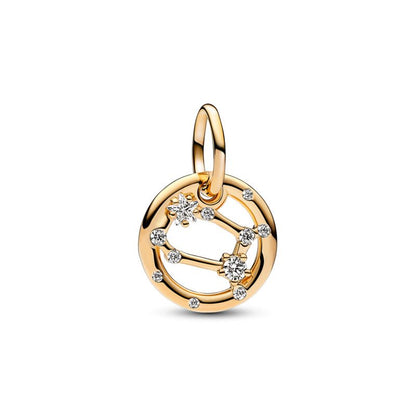 Zodiac Dangle Charm - Gold