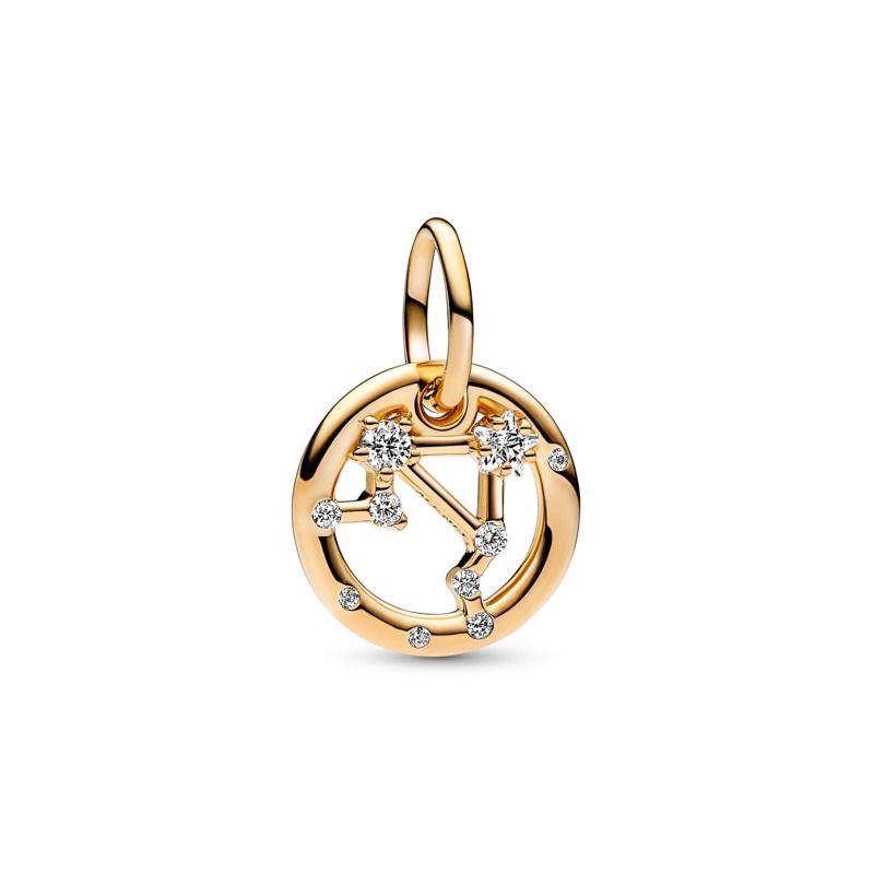 Zodiac Dangle Charm - Gold