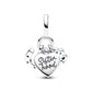 Clover Heart and Horseshoe Triple Dangle Charm