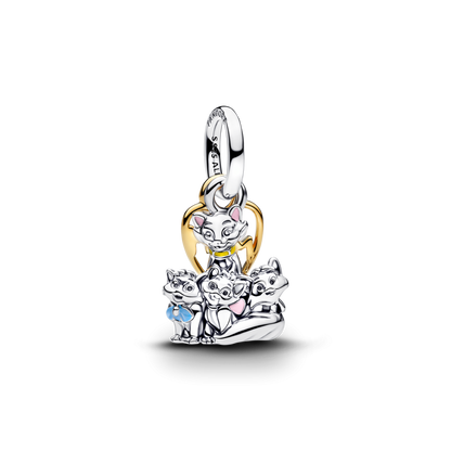 Aristocats Duchess & Kittens Dangle Charm