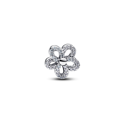 Sparkling Flower Openwork Charm