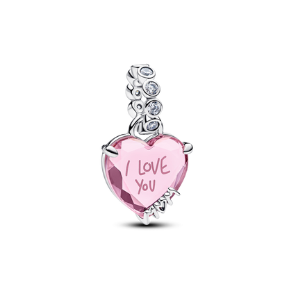 I Love You Mom Dangle Charm