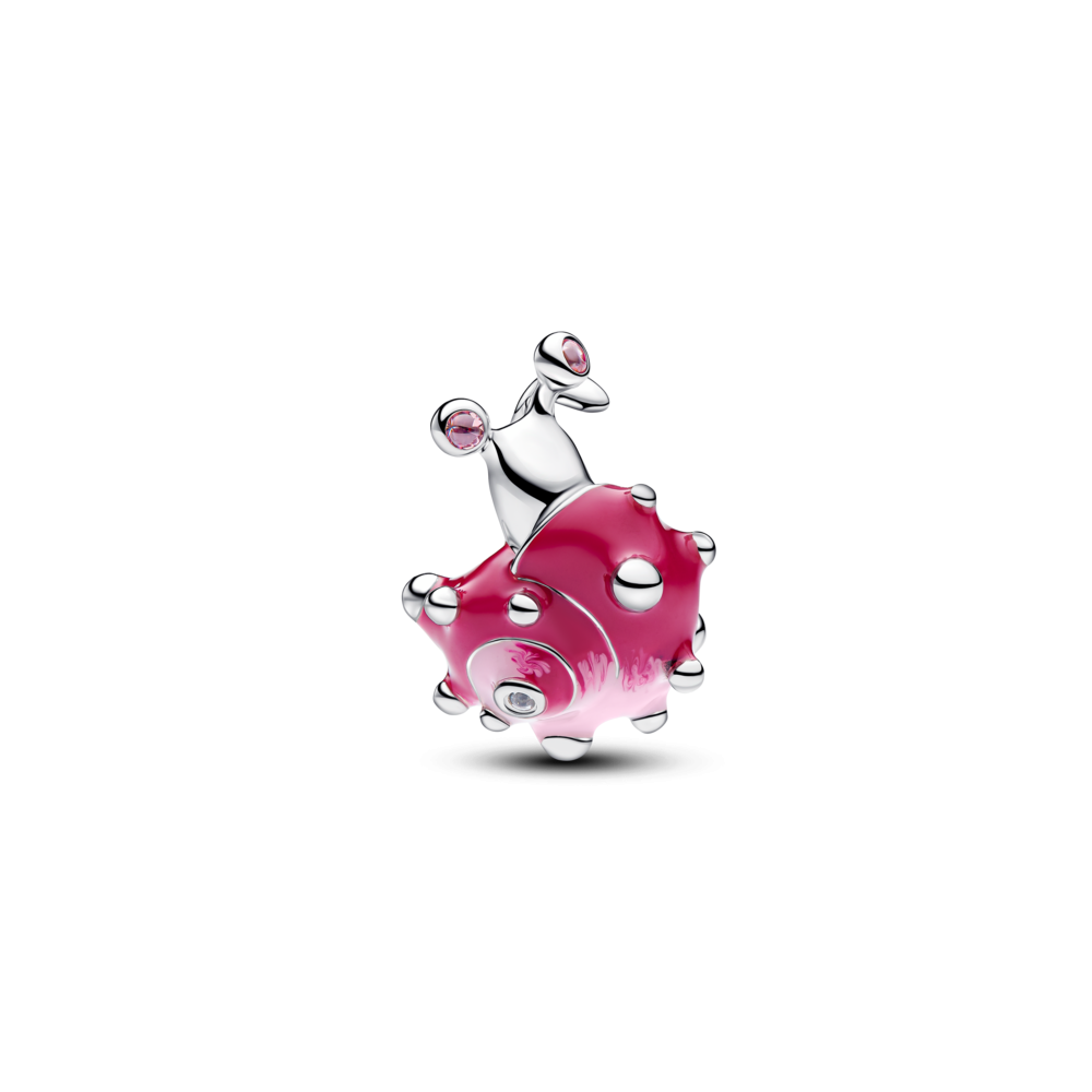 Pink Snail Charm